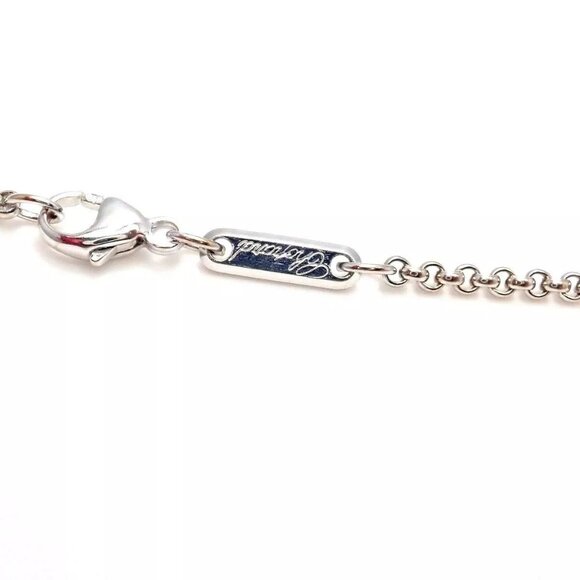 Authentic Chopard 18k White Gold Simple Chain Necklace 16.75" - Picture 5 of 7